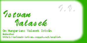 istvan valasek business card