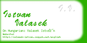 istvan valasek business card